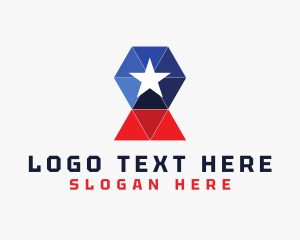 Presidential - Modern Geometric Nation logo design