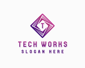 Cybersecurity Tech Developer logo design