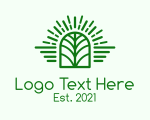 Gardener - Green Herbal Window logo design