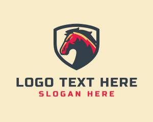 Horse Shield Equestrian logo design