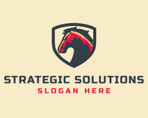 Strategy - Horse Shield Equestrian logo design