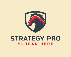 Horse Shield Equestrian logo design