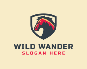 Horse Shield Equestrian logo design