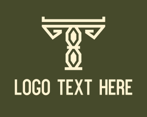 Native - Native Architecture Letter T logo design