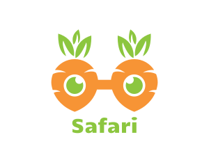 Geek Carrot Glasses Logo