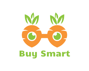 Geek Carrot Glasses logo design