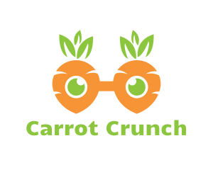 Carrot - Geek Carrot Glasses logo design