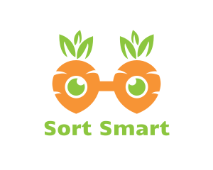 Geek Carrot Glasses logo design