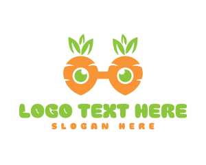 Geek - Geek Carrot Glasses logo design
