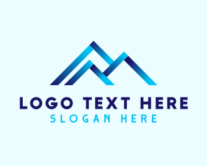 Roofing - Gradient Roof Village logo design