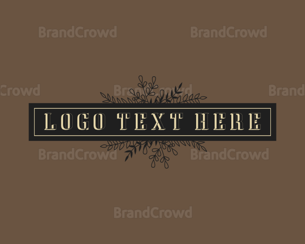 Luxury Botanical Boutique Logo