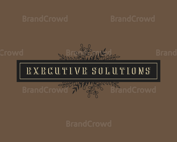 Luxury Botanical Boutique Logo