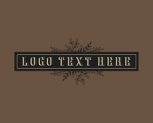 Sophisticated - Luxury Botanical Boutique logo design