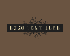 Luxury Botanical Boutique Logo