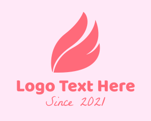 Cosmetics - Pink Wellness Wings logo design