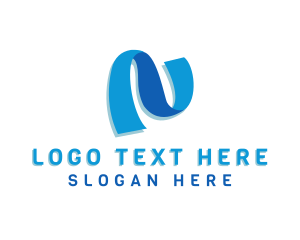Initail - Modern Startup Agency Letter N logo design