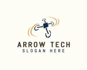 Tech Surveillance Drone  logo design