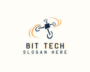 Tech Surveillance Drone  logo design