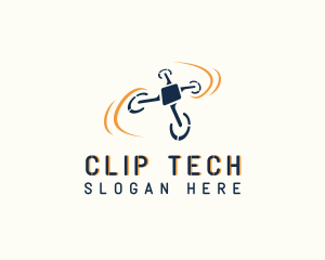 Tech Surveillance Drone  logo design