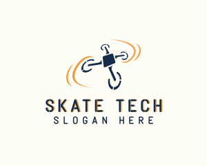 Tech Surveillance Drone  logo design