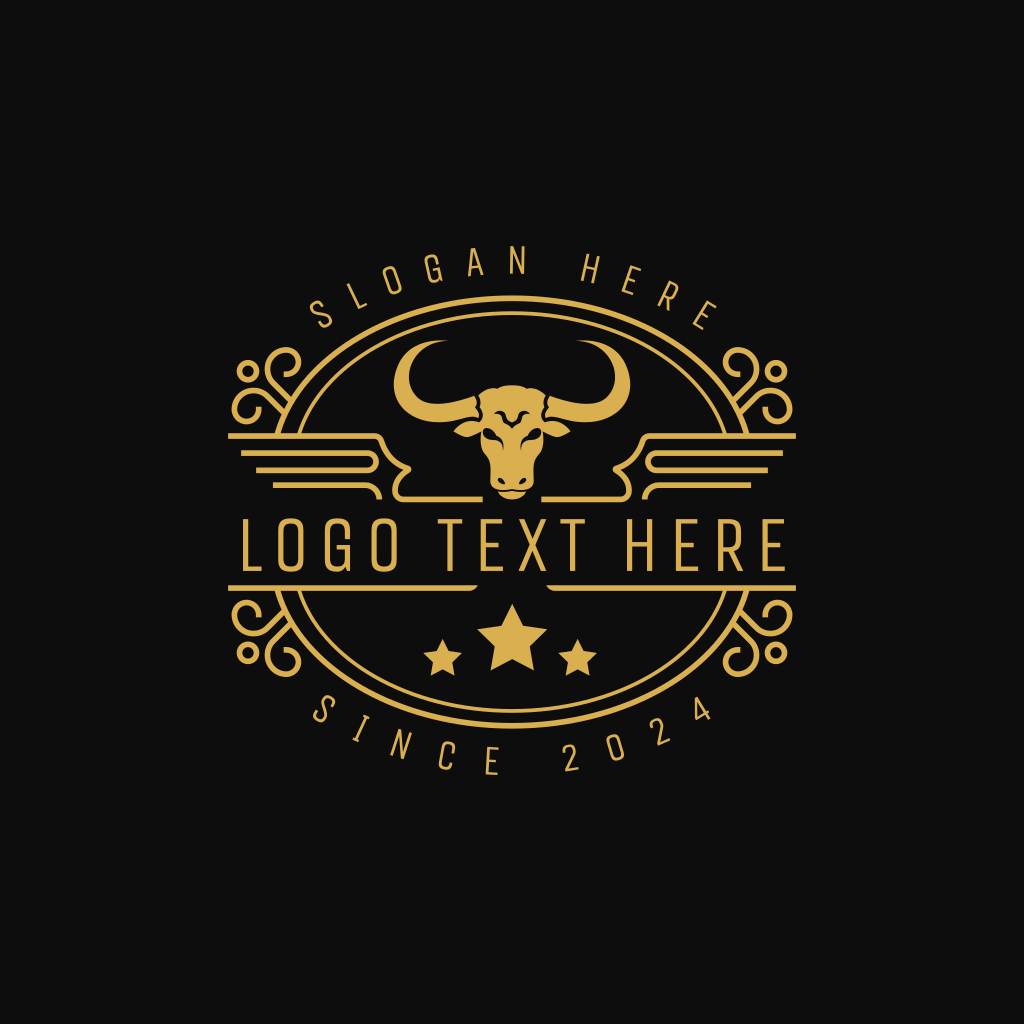 Texas Saloon Bullfighting Logo | BrandCrowd Logo Maker | BrandCrowd