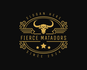 Bullfighting - Texas Saloon Bullfighting logo design