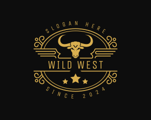 Saloon - Texas Saloon Bullfighting logo design