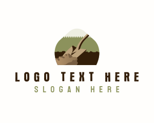 Planting - Shovel Landscaping Garden logo design