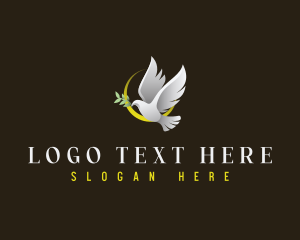 Avian - Pigeon Dove Bird logo design