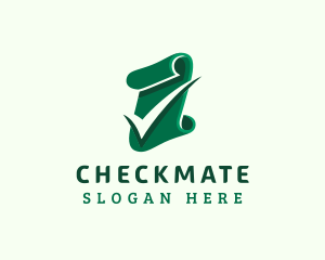 Paper Document Check logo design