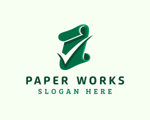Document - Paper Document Check logo design