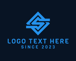 Cybersapce - Diamond Technology Letter S logo design