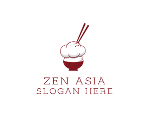 Asia - Chef Rice Bowl logo design