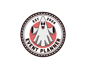 Spooky Ghost Cartoon Logo