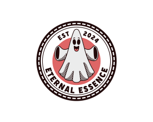 Spooky Ghost Cartoon logo design