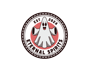 Spooky Ghost Cartoon logo design