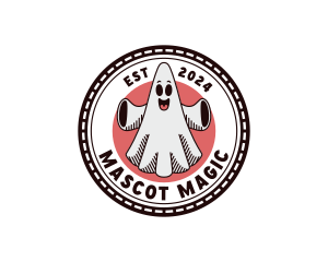 Spooky Ghost Cartoon logo design