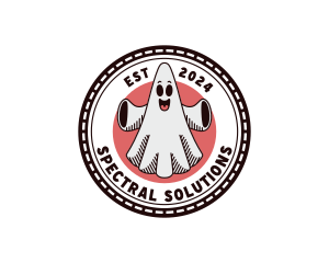 Ghost - Spooky Ghost Cartoon logo design