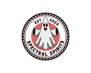 Spooky Ghost Cartoon logo design