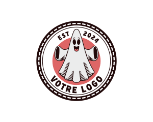 Cartoon - Spooky Ghost Cartoon logo design