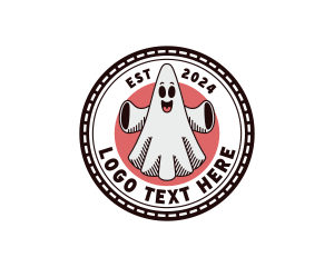 Cartoon - Spooky Ghost Cartoon logo design