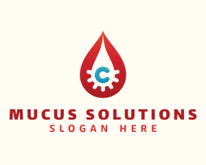 Mucus - Coronavirus Droplet Letter C logo design