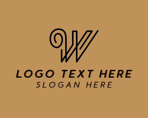 Letter W - Notary Paralegal Attorney logo design