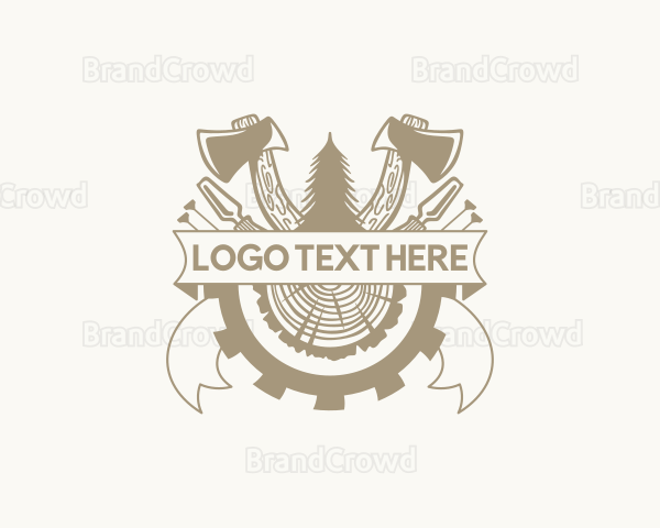 Woodworking Carpentry Tools Logo