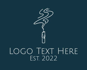 Smoke - Scented Candle Meditation logo design