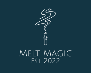 Melt - Scented Candle Meditation logo design