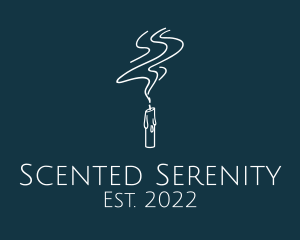 Incense - Scented Candle Meditation logo design