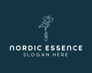 Scented Candle Meditation logo design