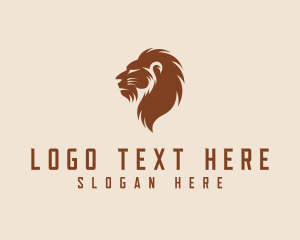 Zoology - Wildlife Lion Zoo logo design