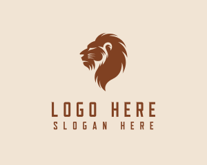 Snow Leopard - Wildlife Lion Zoo logo design